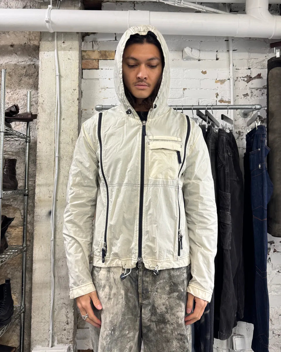 2000s Armani 5-Zip AJ White Jacket (S) 0