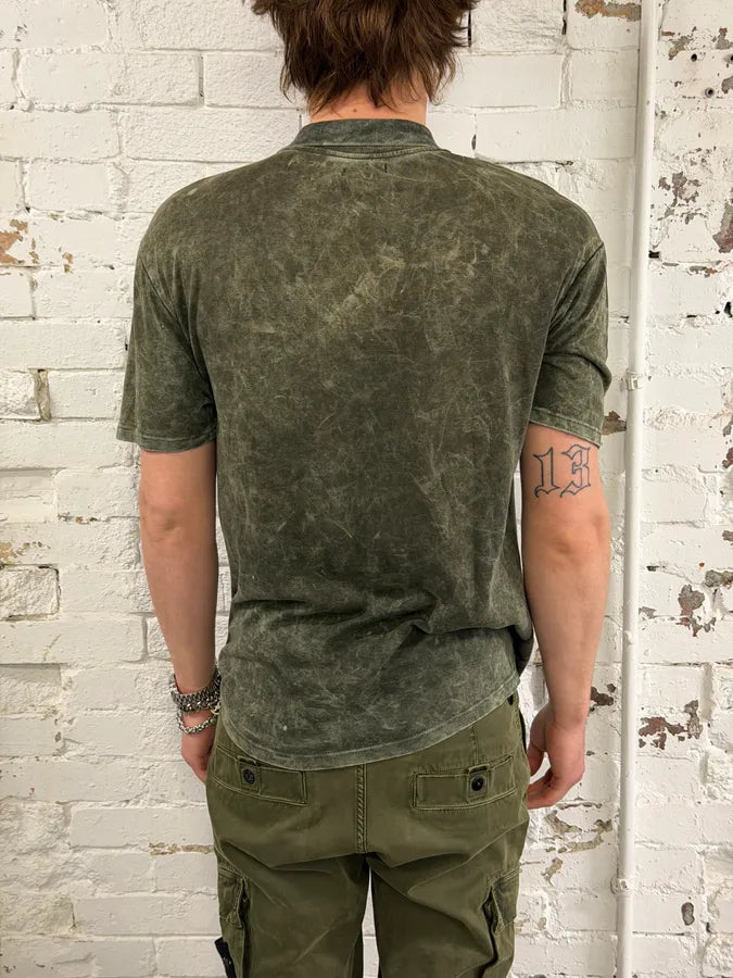 2000s Armani Acid Faded Green Polo sIxykEG 2