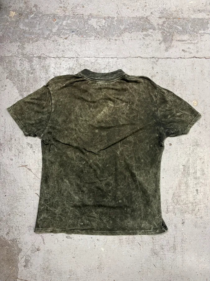 2000s Armani Acid Faded Green Polo sIxykEG 4