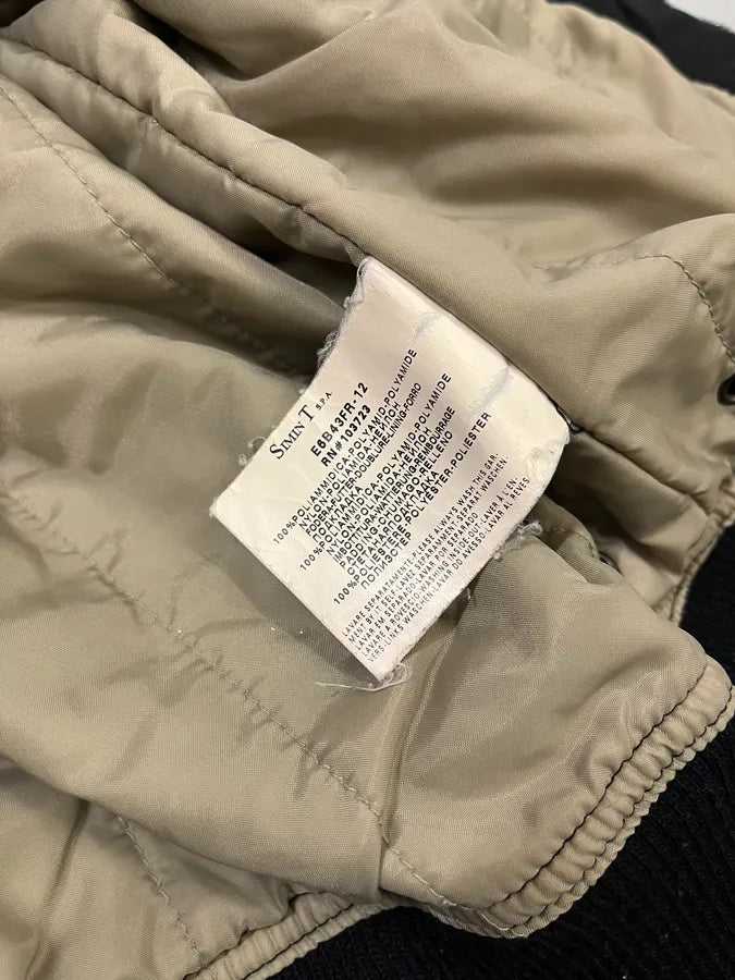 2000s Armani Aero Black Faded Bomber Jacket xvXAbJo 9