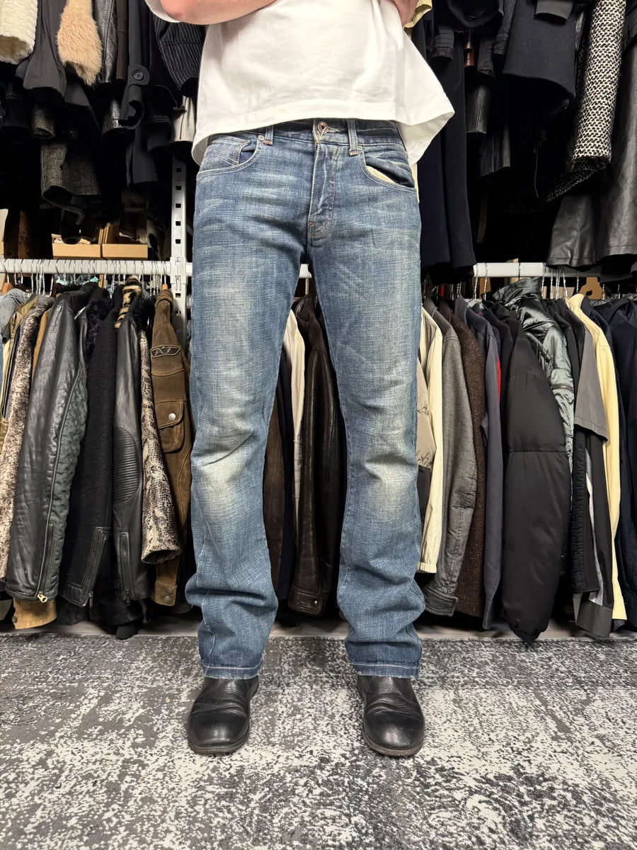2000s Armani Aged Blue Denim Jeans xcwlVZB 1
