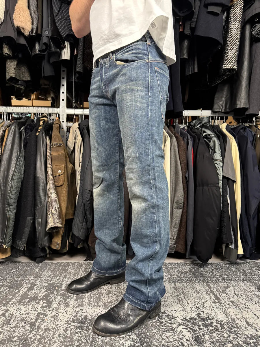 2000s Armani Aged Blue Denim Jeans xcwlVZB 2