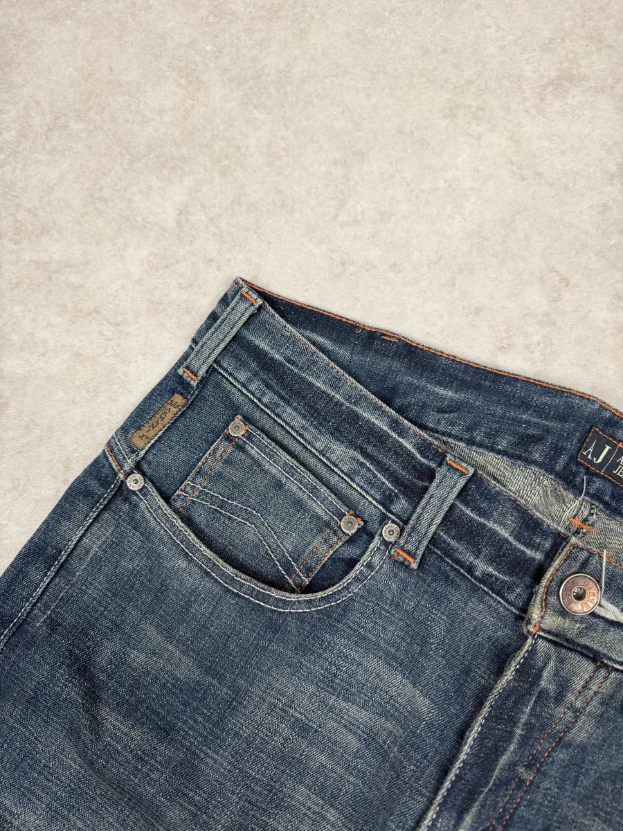 2000s Armani Aged Blue Denim Jeans xcwlVZB 8