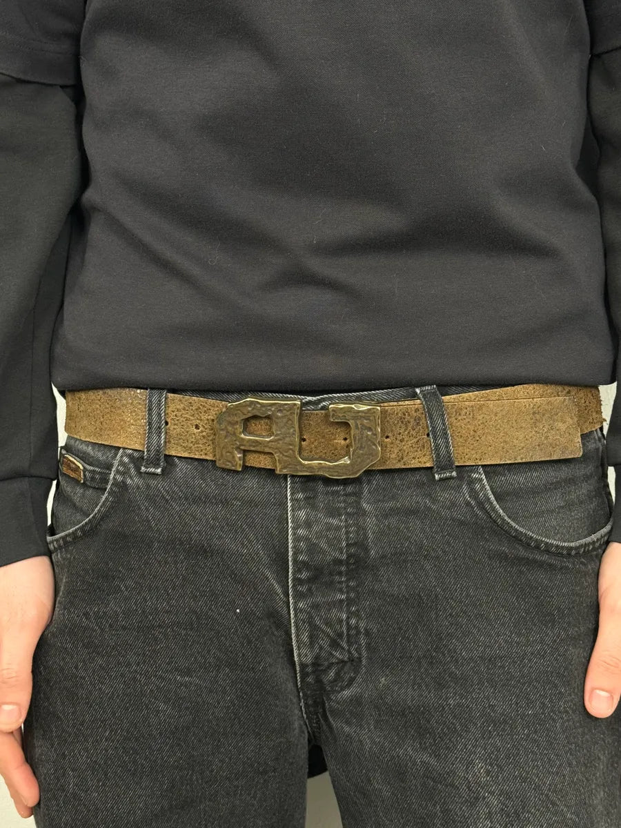 2000s Armani AJ Brown Leather Belt ehFPHpH 0