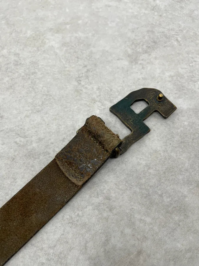 2000s Armani AJ Brown Leather Belt ehFPHpH 6