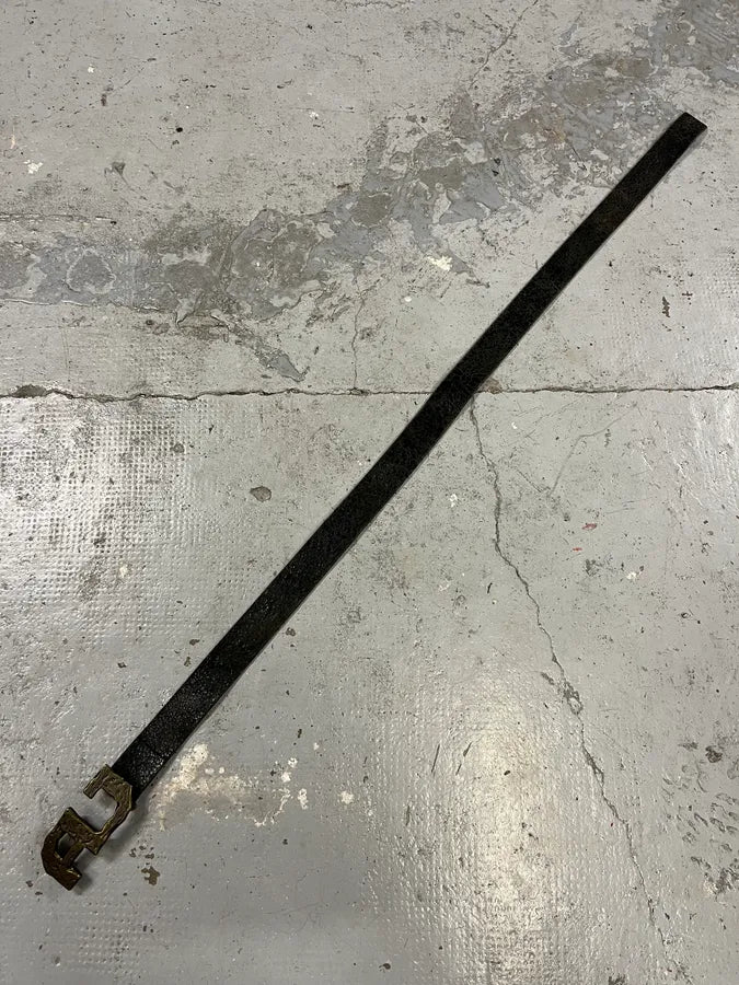 2000s Armani AJ Brut Buckle Black Leather Belt LpDWjoW 9