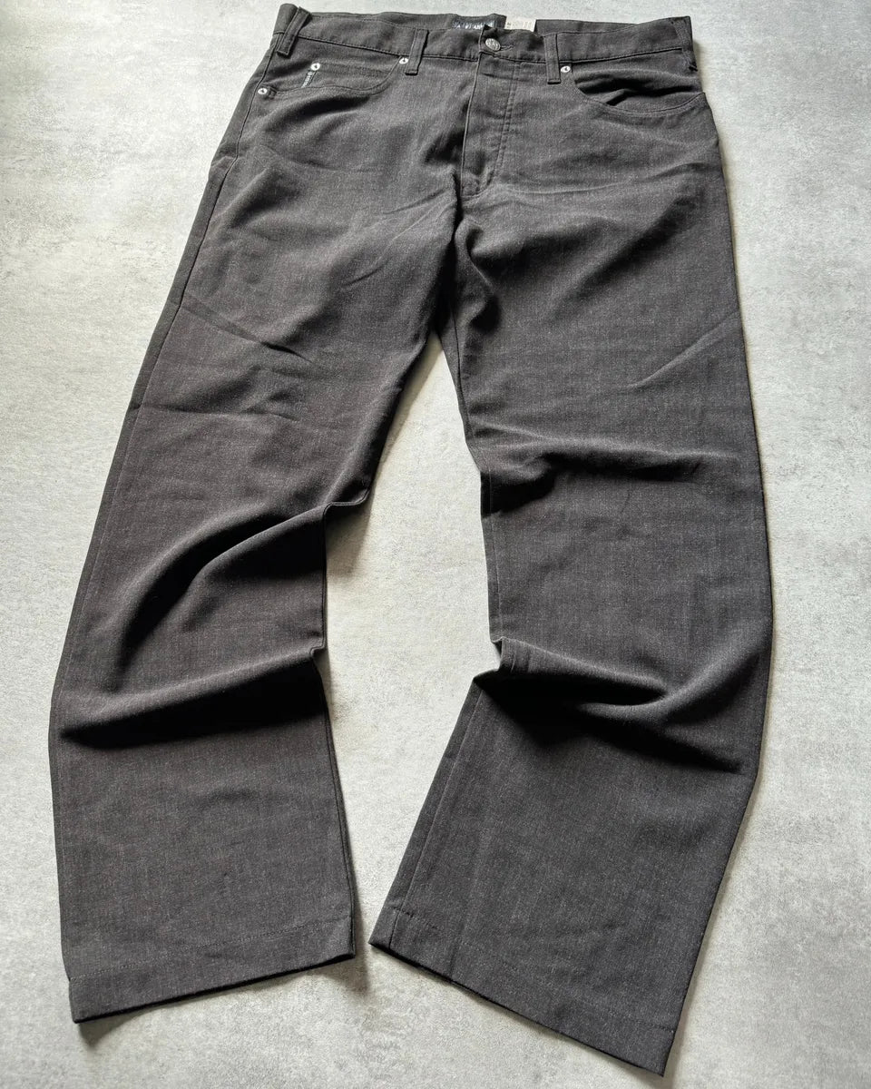 2010s Armani Anthracite Grey Cozy Light  Pants KJjrdpj 3