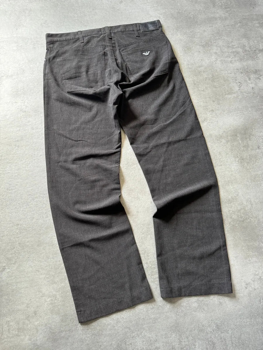 2010s Armani Anthracite Grey Cozy Light  Pants KJjrdpj 4