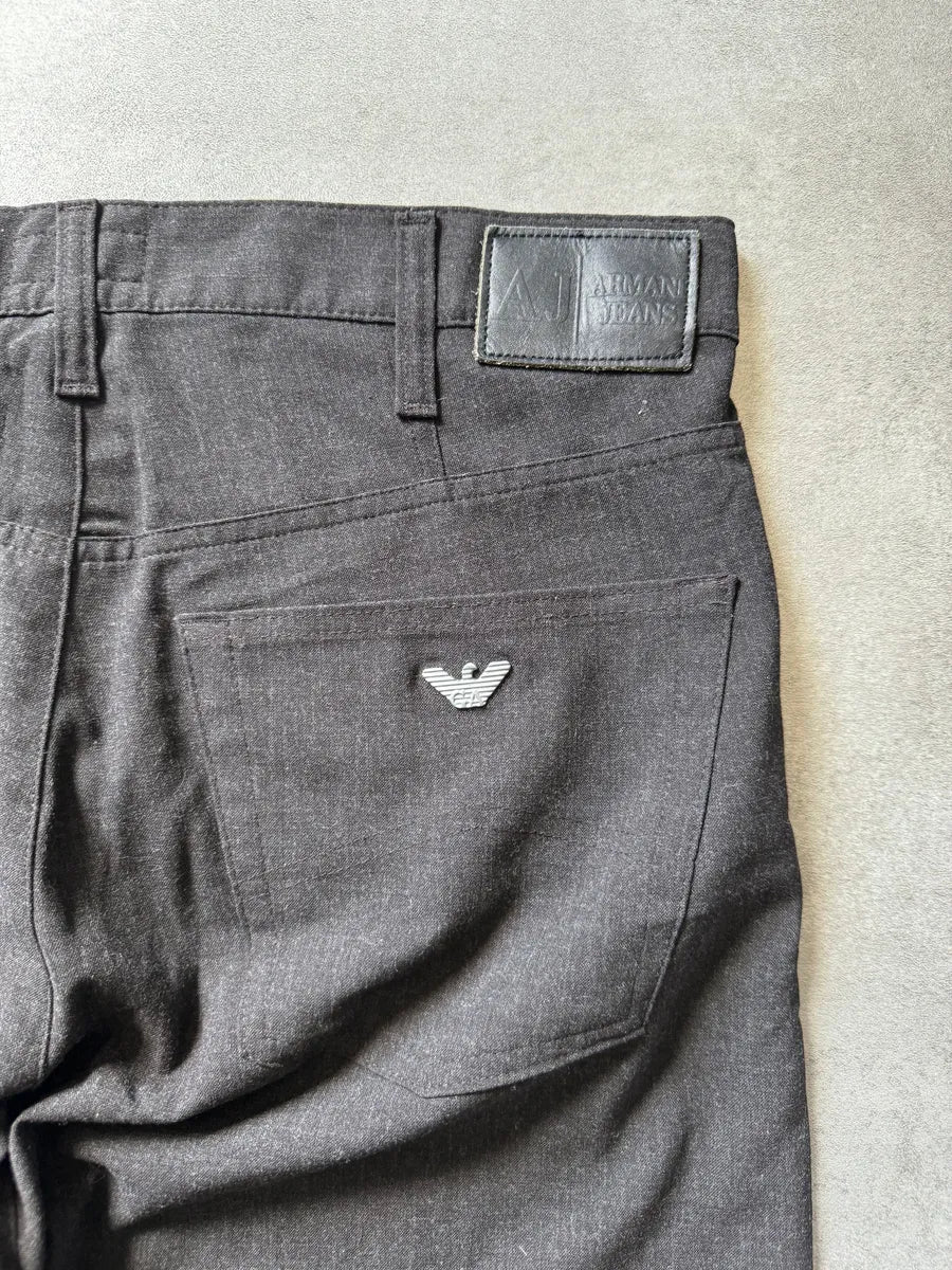 2010s Armani Anthracite Grey Cozy Light  Pants KJjrdpj 5