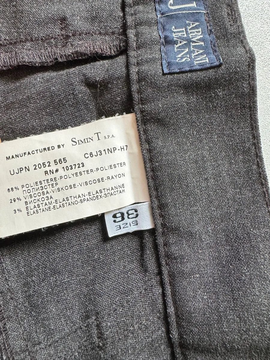 2010s Armani Anthracite Grey Cozy Light  Pants KJjrdpj 6