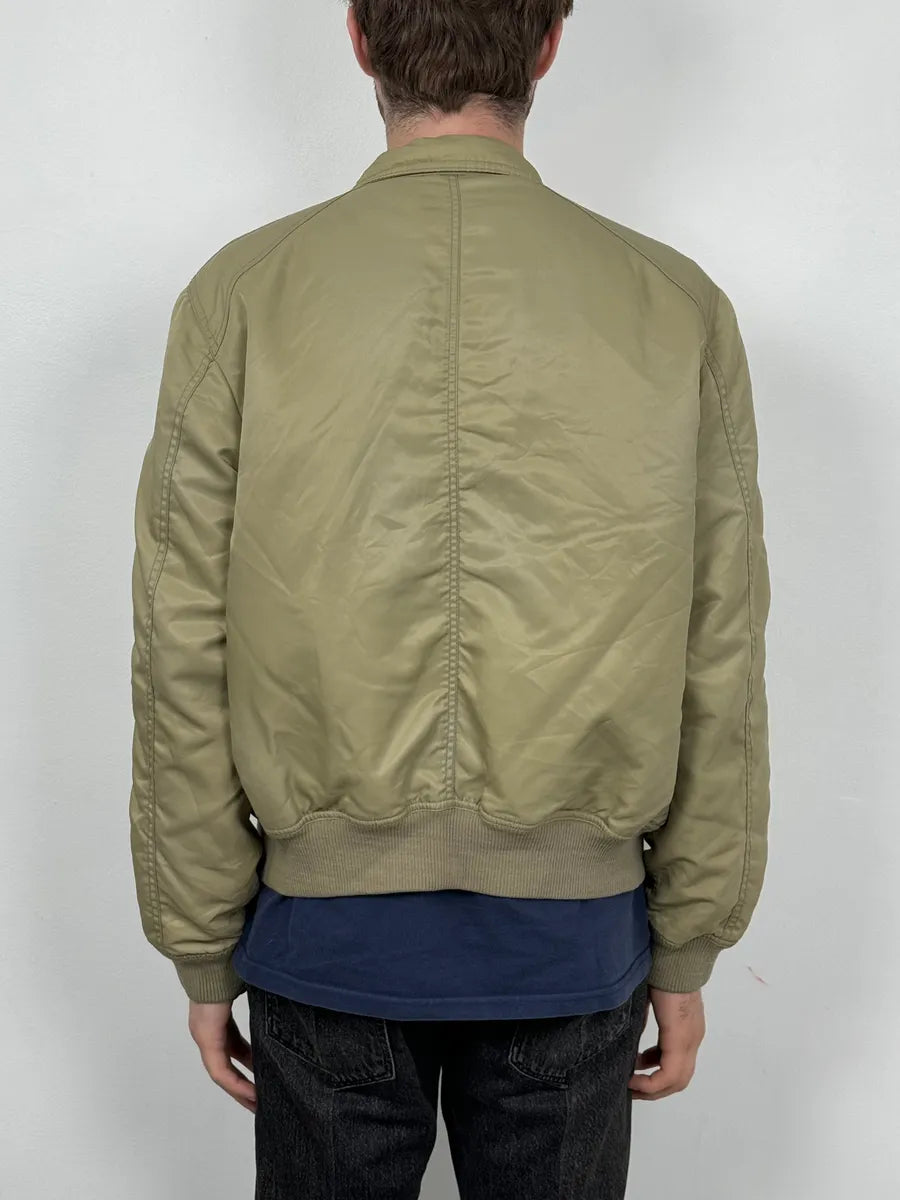 2000s Armani Beige Bomber Jacket KVuuNDs 2