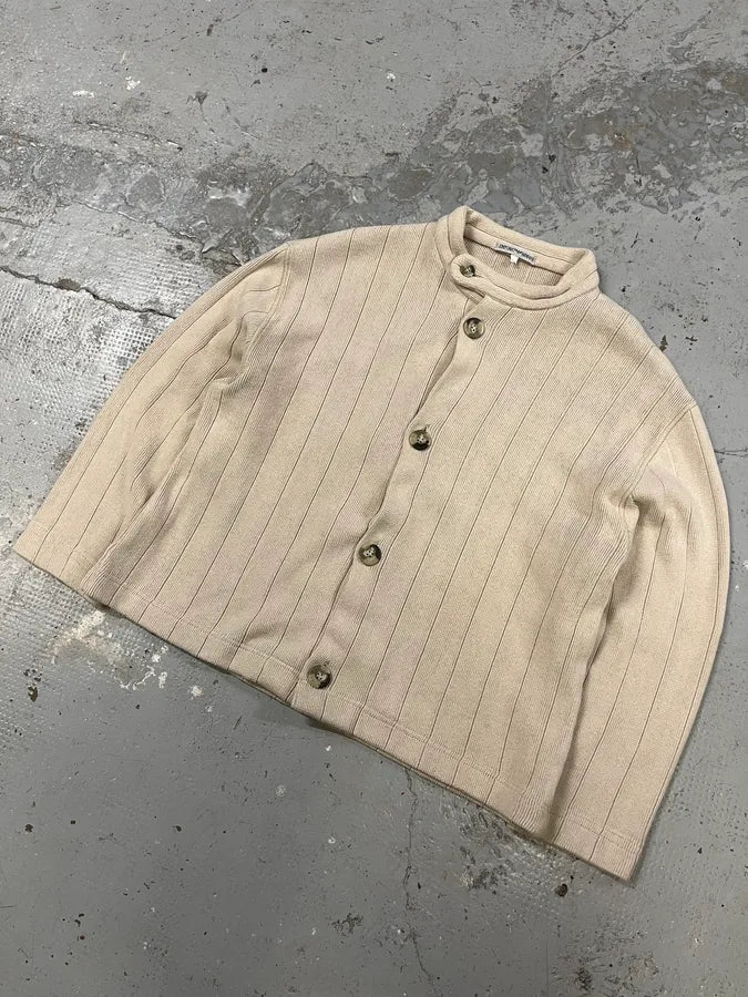 2000s Emporio Armani Beige Button Up Cozy Sweater atzDcoz 4