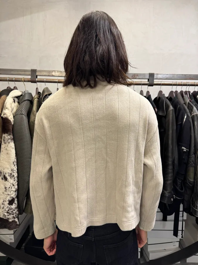 2000s Emporio Armani Beige Button Up Cozy Sweater atzDcoz 2