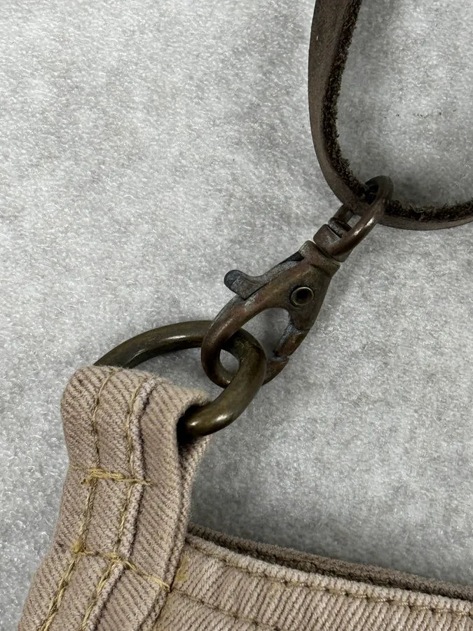 2010s Armani Beige Cargo Trompe LOeil Shoulder Bag UlEMTIy 9