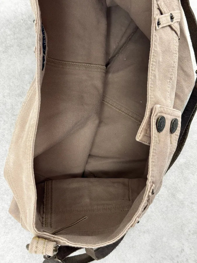 2010s Armani Beige Cargo Trompe LOeil Shoulder Bag UlEMTIy 12