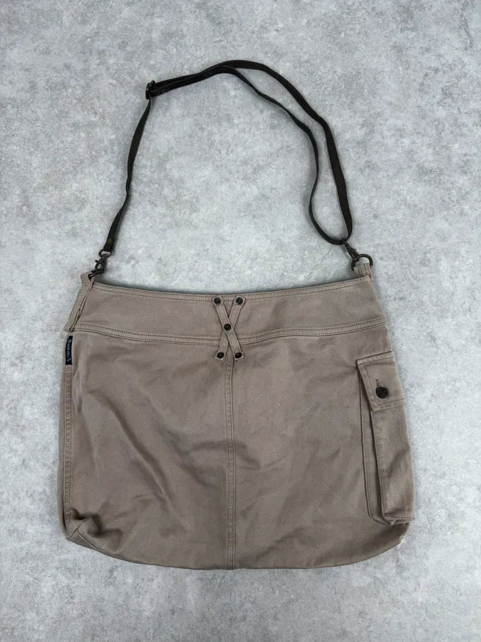 2010s Armani Beige Cargo Trompe LOeil Shoulder Bag UlEMTIy 3