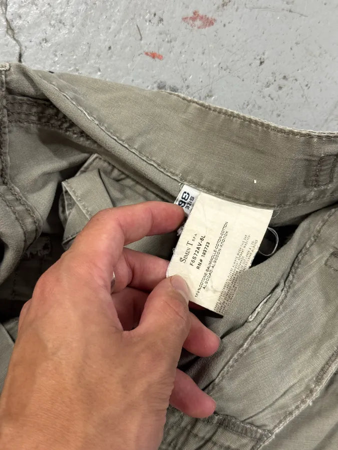 2000s Armani Beige Cozy Cargo Shorts hsWIBPd 6