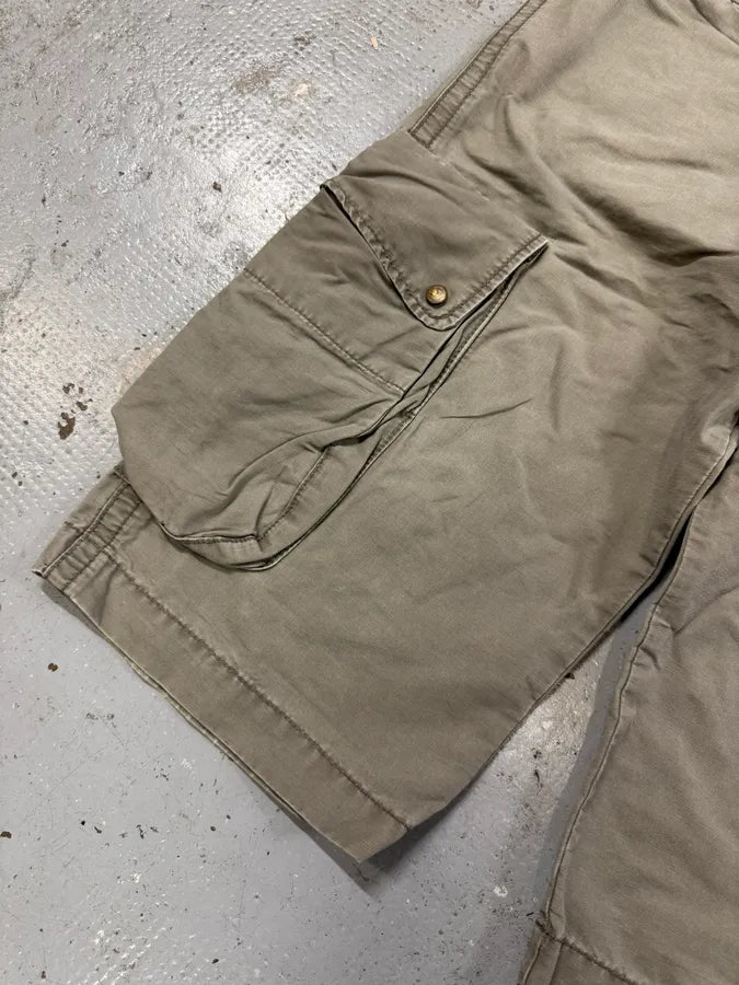 2000s Armani Beige Cozy Cargo Shorts hsWIBPd 9