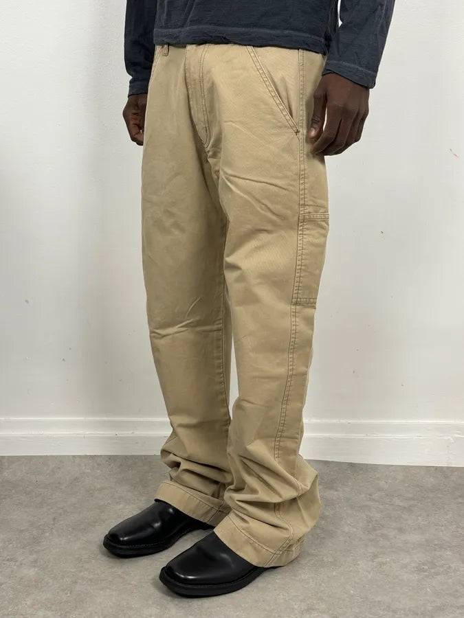 2000s Armani Beige Cozy Flared Pants rEAUBln 1