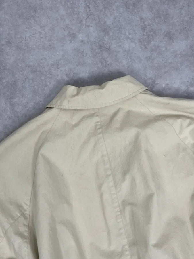 1990s Giorgio Armani Beige Long Classy Coat NpUgEIy 6