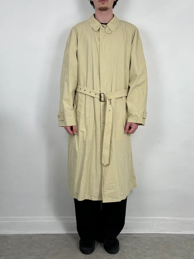 1990s Giorgio Armani Beige Long Classy Coat NpUgEIy 0