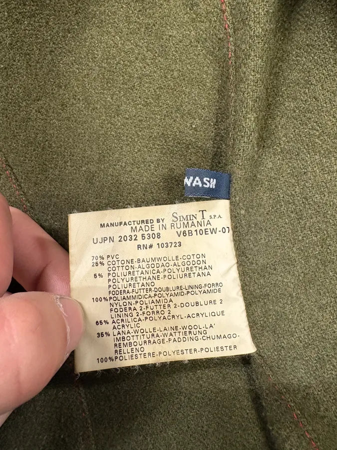 2000s Armani Biker Relief Leather Jacket (M/L) XyebJvK 10