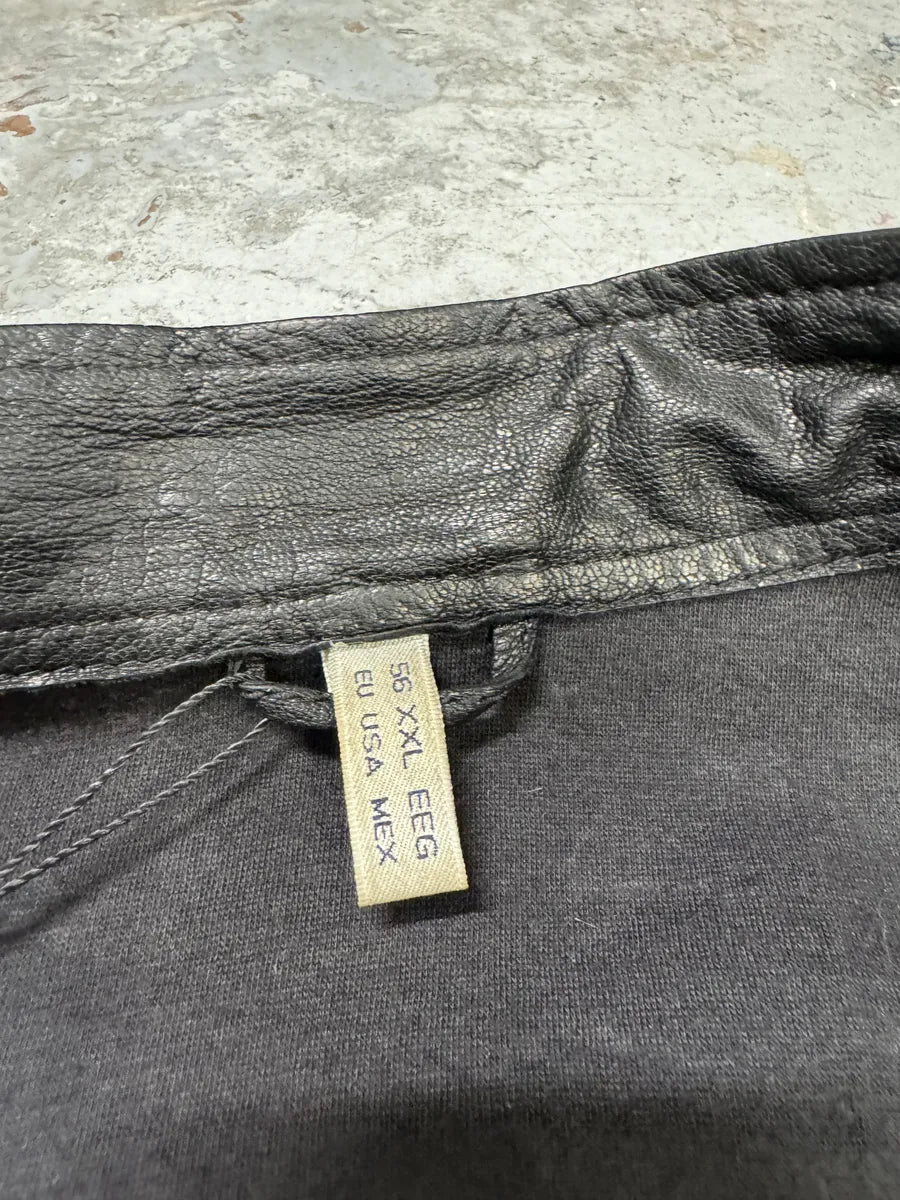 2000s Armani Black Biker Leather Jacket XtWjWtH 6