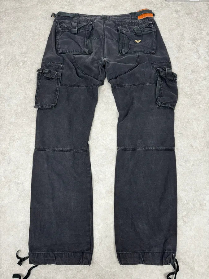 2000s Armani Black Cargo Pants GtbmCEr 4