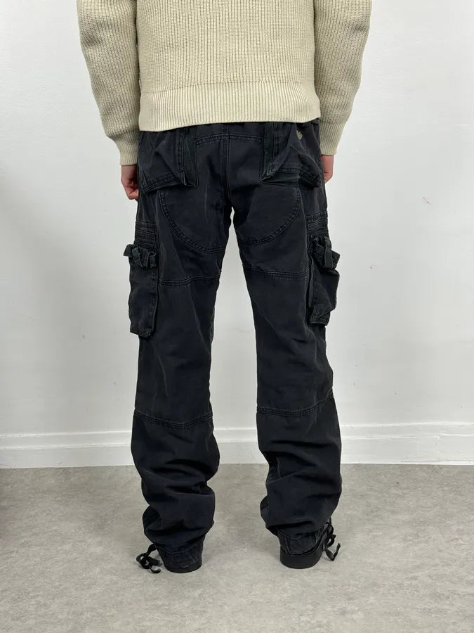 2000s Armani Black Cargo Pants GtbmCEr 2