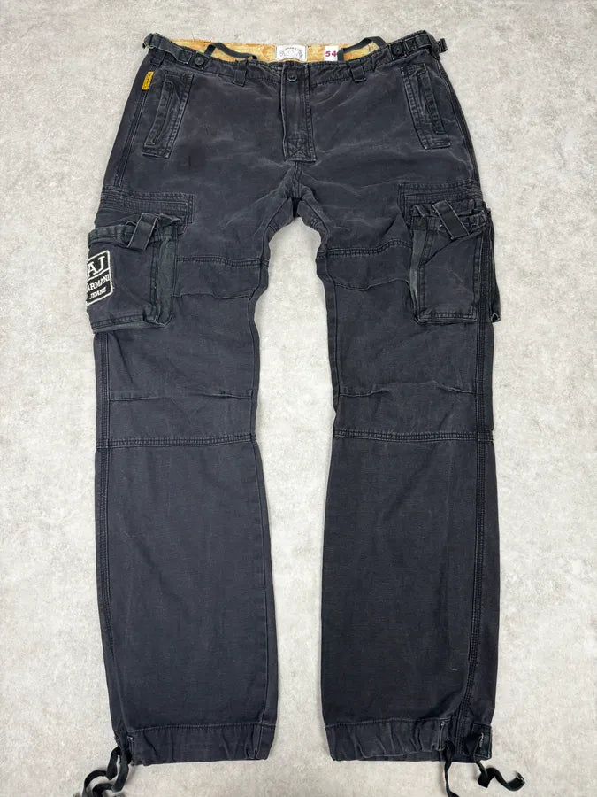 2000s Armani Black Cargo Pants GtbmCEr 3