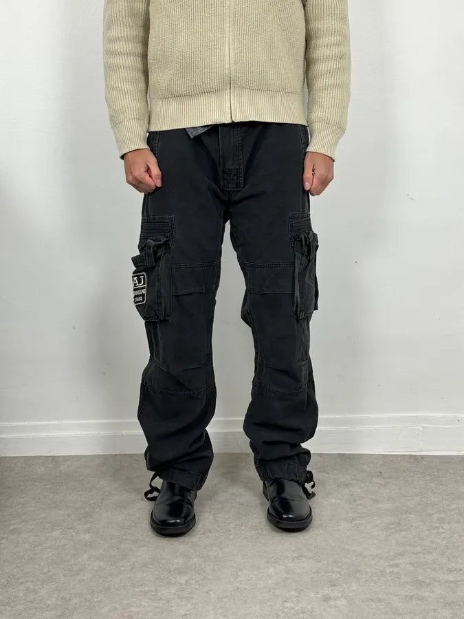 2000s Armani Black Cargo Pants GtbmCEr 0