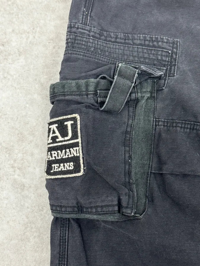 2000s Armani Black Cargo Pants GtbmCEr 8