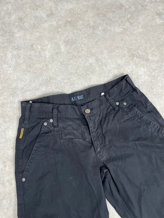 2000s Armani Black Cozy Signature Pants vCbRyOL 5
