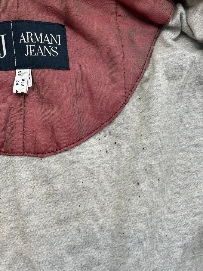 2000s Armani Black Hooded Bomber Leather Jacket osMaSLT 11