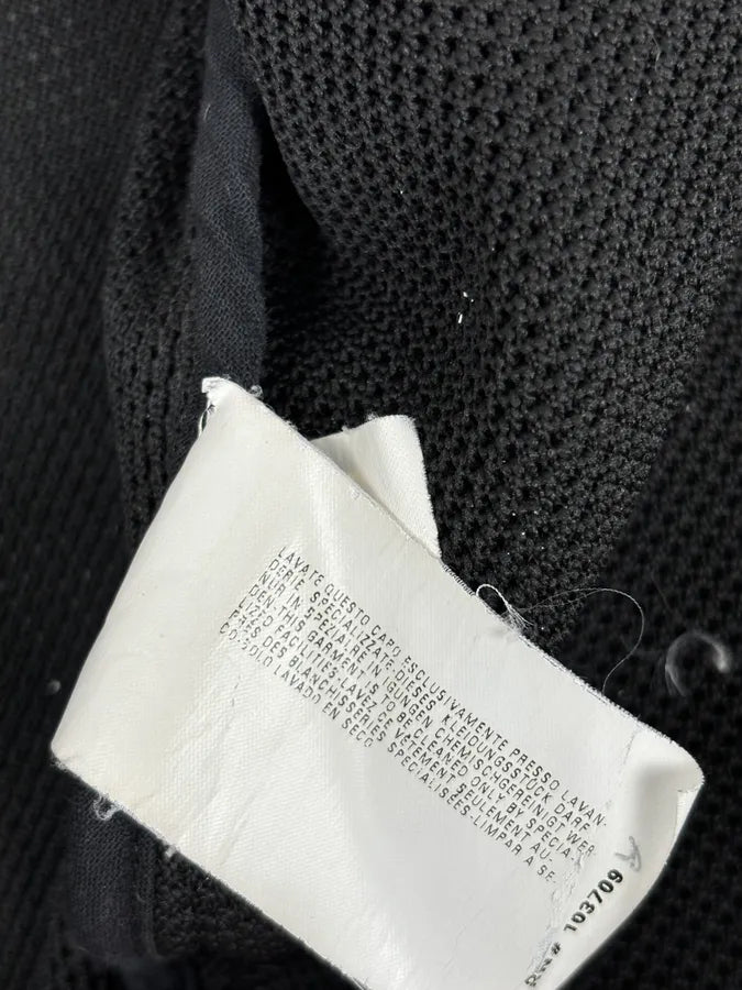 2000s Armani Black Hybrid Biker Leather Jacket GyyxgLY 12