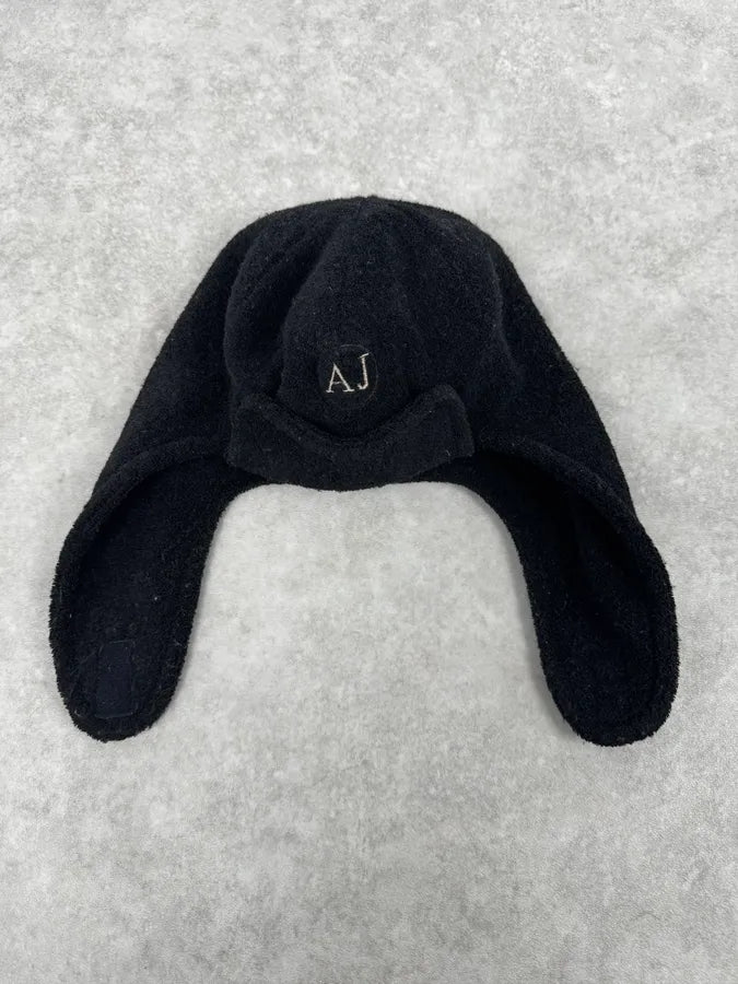 2000s Armani Black Hybrid Cozy Chapka Hat gUsonCe 3
