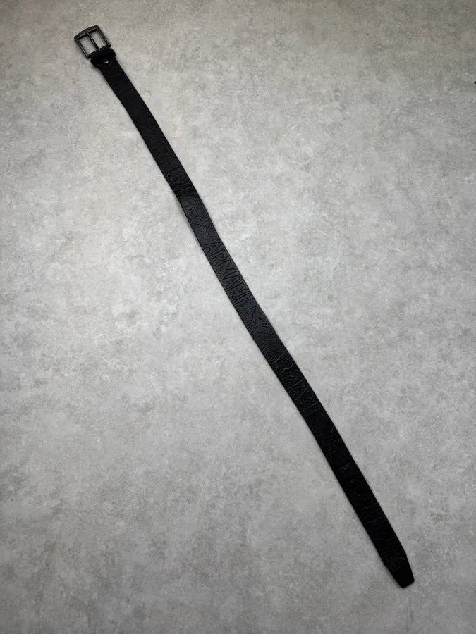 2000s Armani Black Leather Premium Belt kwbcufM 3