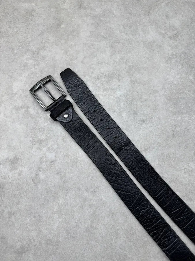 2000s Armani Black Leather Premium Belt kwbcufM 5