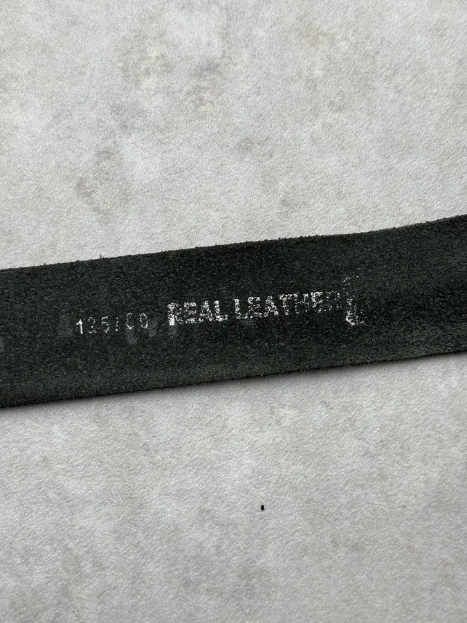 2000s Armani Black Leather Premium Belt kwbcufM 4