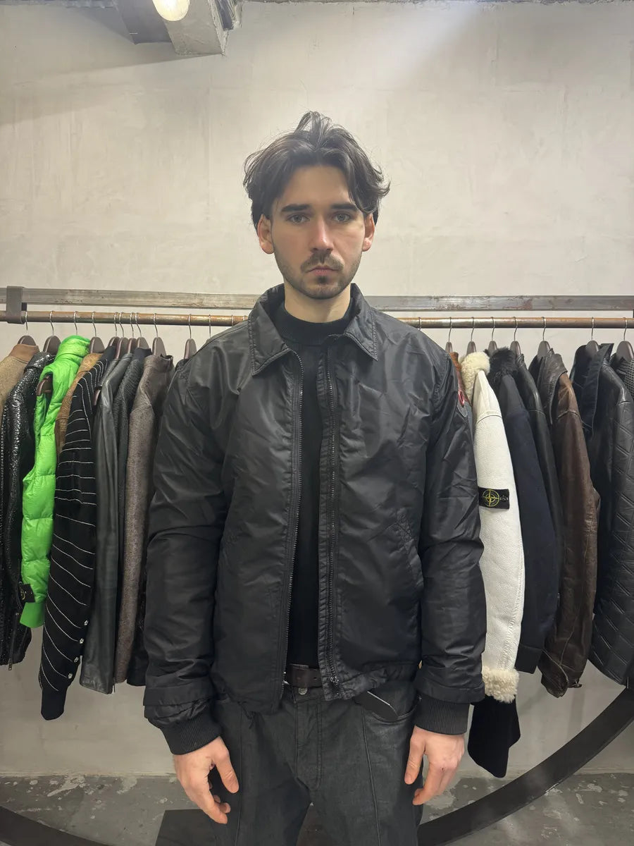 2000s Armani Black Nylon Bomber Jacket OVaaRNo 1