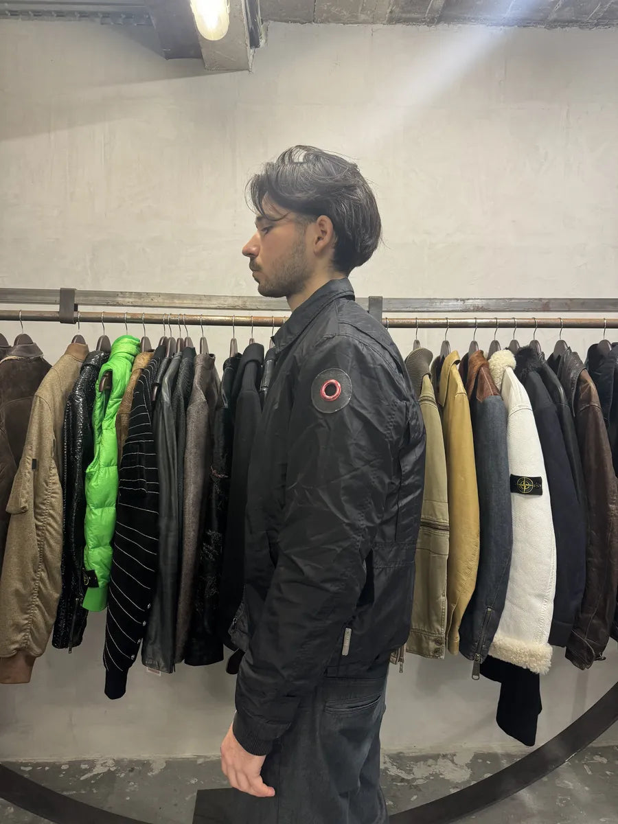 2000s Armani Black Nylon Bomber Jacket OVaaRNo 2