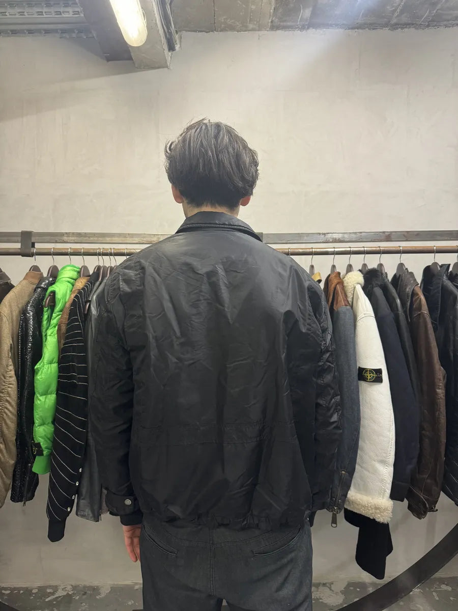 2000s Armani Black Nylon Bomber Jacket OVaaRNo 4