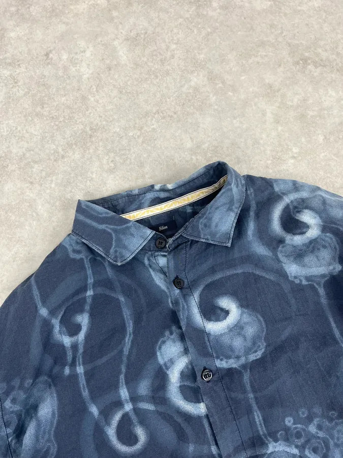 2000s Armani Black Obscure Monster Asian Shirt tPNqAcT 3