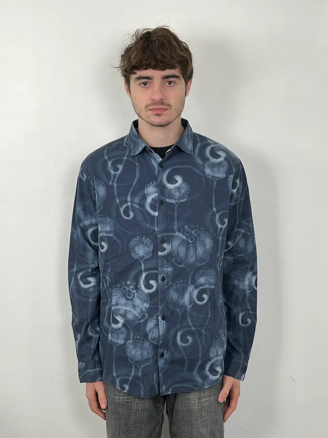 2000s Armani Black Obscure Monster Asian Shirt tPNqAcT 1