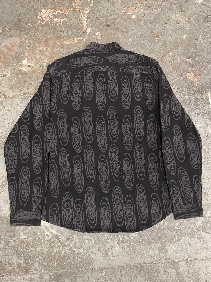 2000s Armani Black Psycho Shirt (L) otTiZJM 5