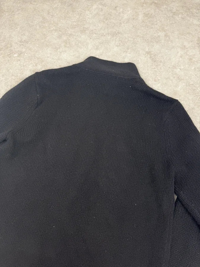 2000s Armani Black Wool Buttoned Cardigan Sweater XiBDsfB 5