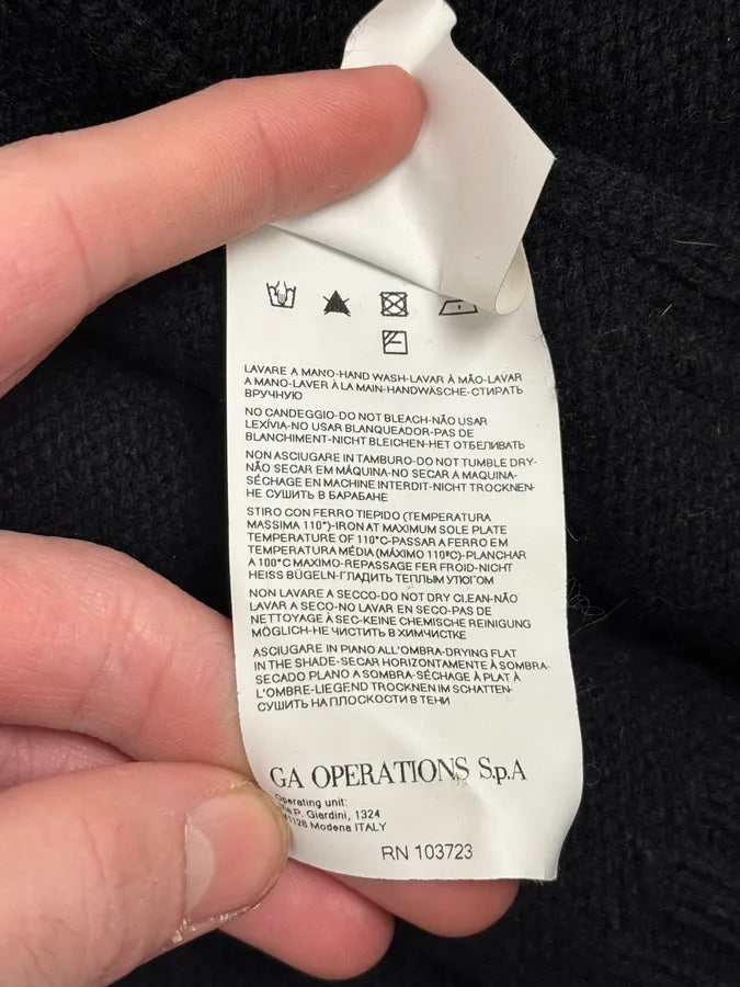 2000s Armani Black Wool Buttoned Cardigan Sweater XiBDsfB 11