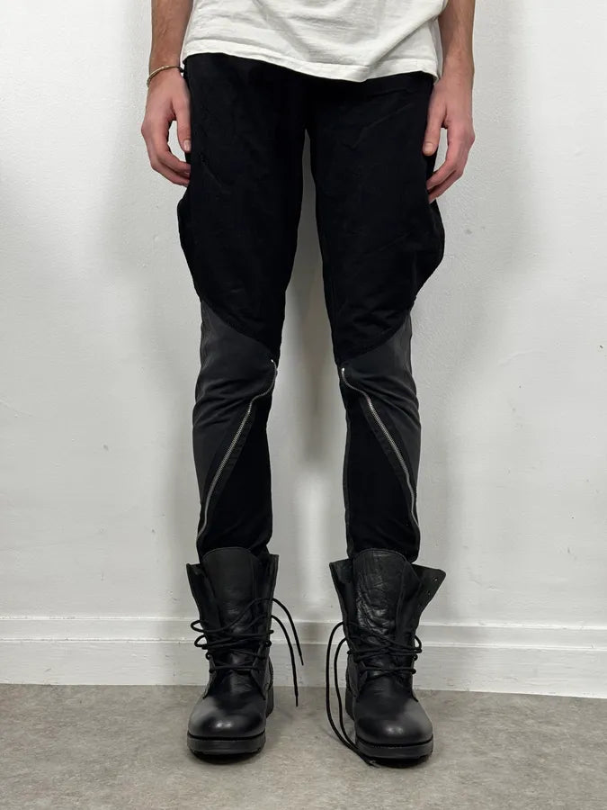 2000s Armani Black Zip Hybrid Cordurroy Pants  vYmwXJX 0