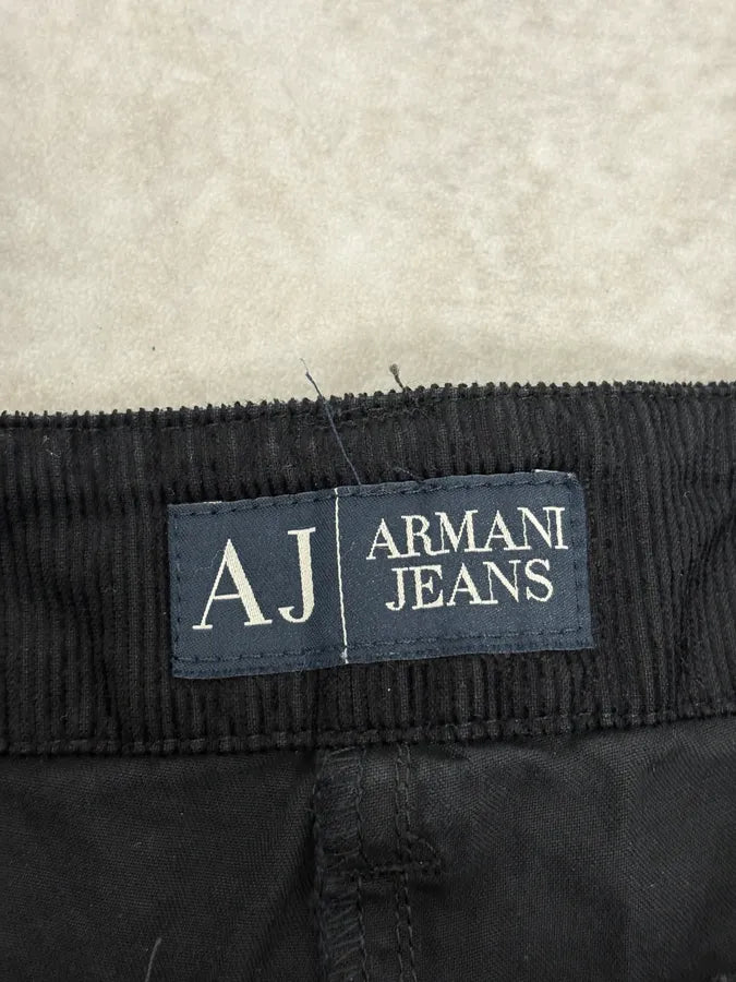 2000s Armani Black Zip Hybrid Cordurroy Pants  vYmwXJX 10