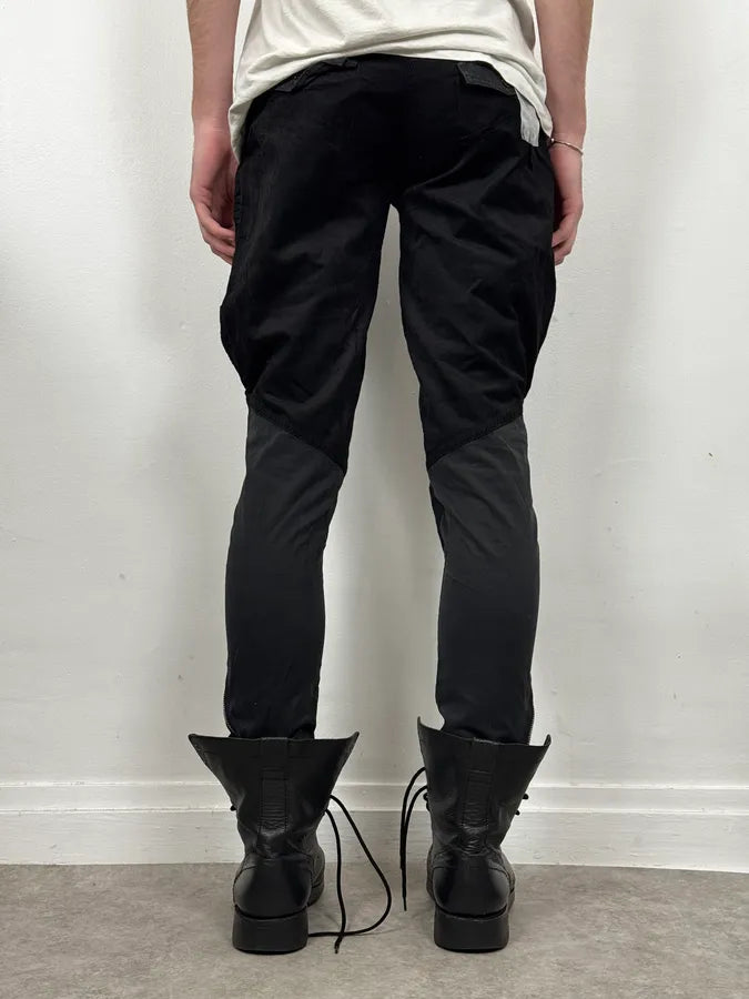 2000s Armani Black Zip Hybrid Cordurroy Pants  vYmwXJX 2